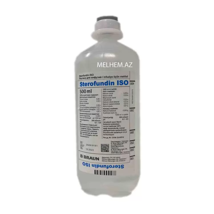 STEROFUNDİN İSO 500 ML