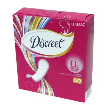DİSCREET GİGİYENİK GÜNDƏLİK QADIN BEZİ 60 ƏDƏD