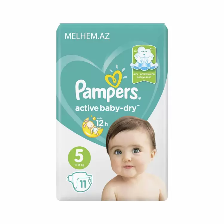 Pampers Active Baby uşaq bezi №5 (11-16kq) 11 ədəd