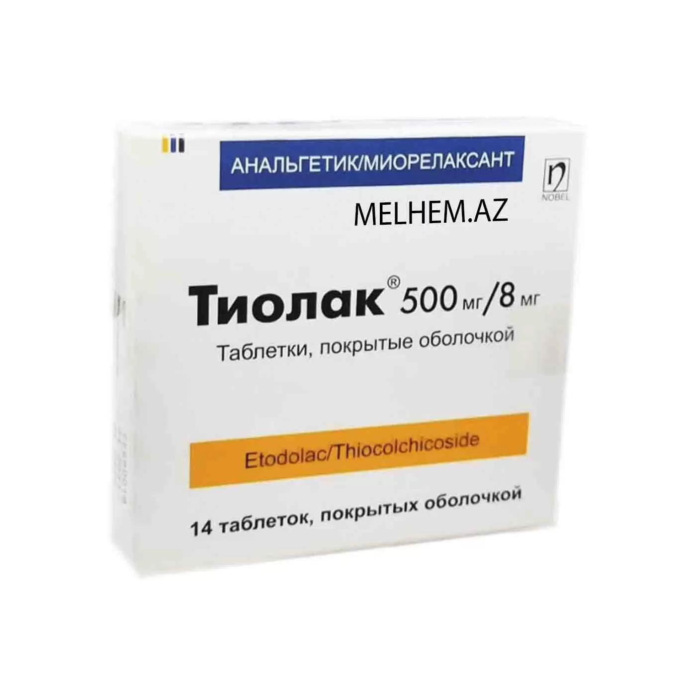 TİYOLAK 500 MQ/ 8 MQ N14 ( TABLET)