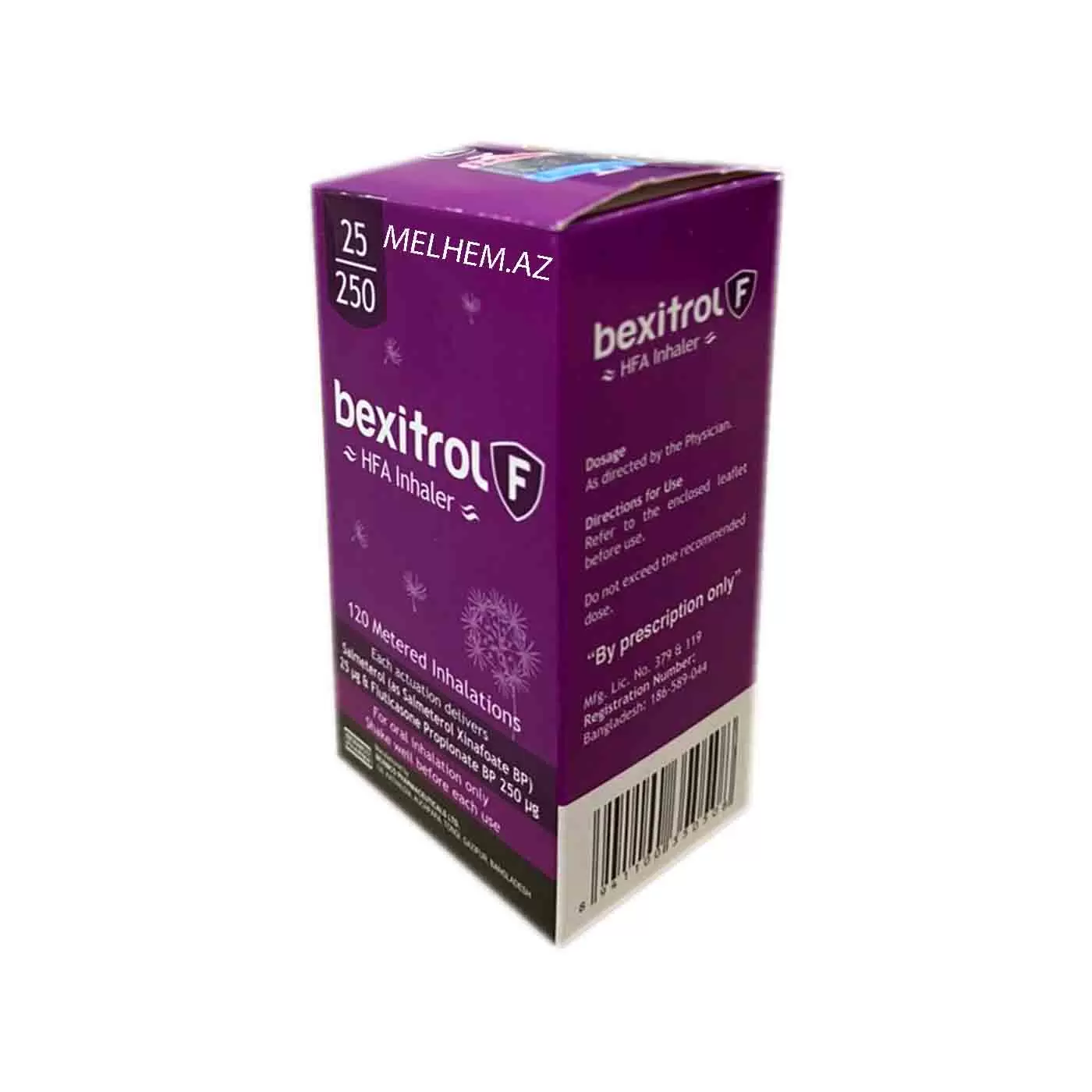 BEXİTROL F 25/250 MKQ 120 DOZA