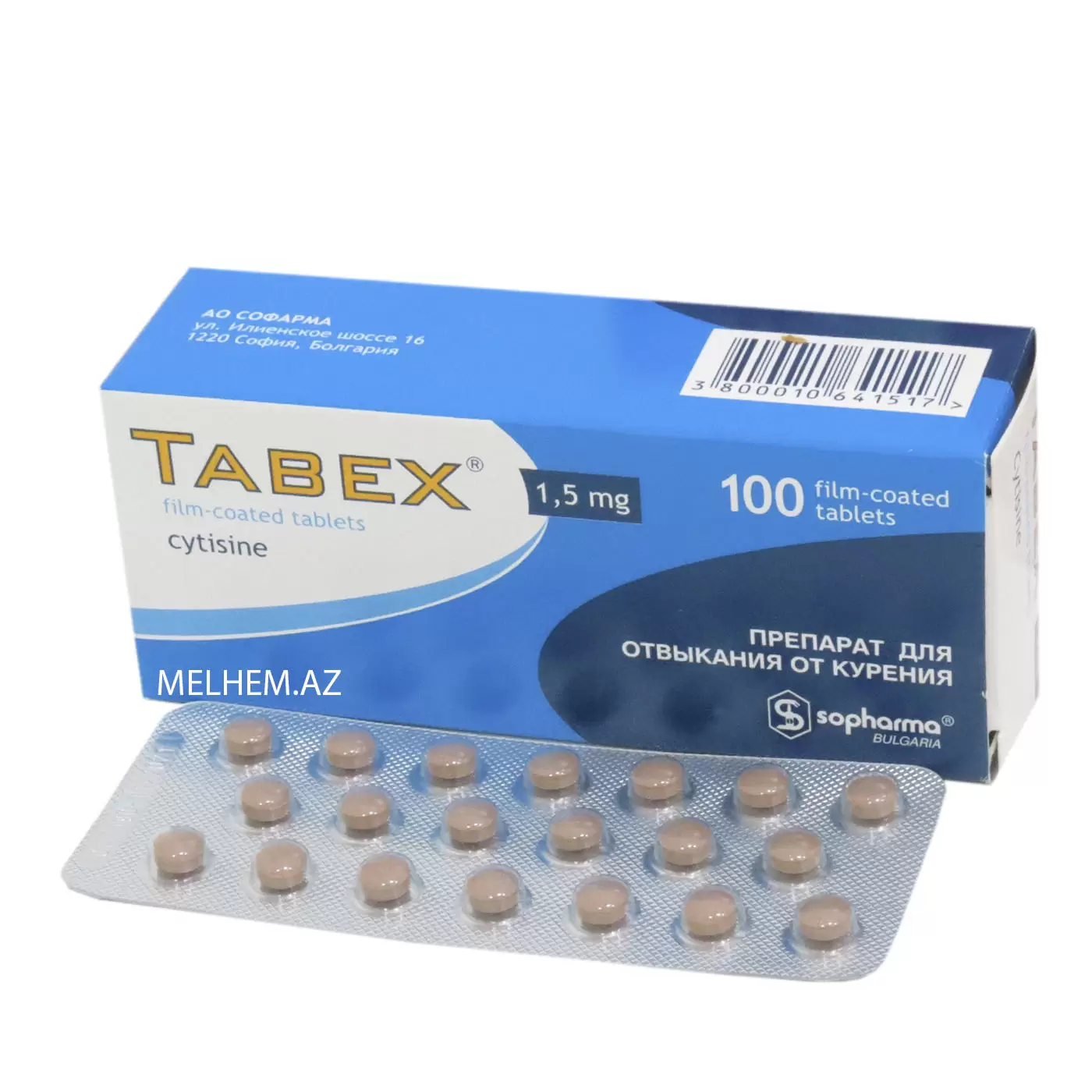 TABEX 1.5 MG N 100 (TABLETKA)