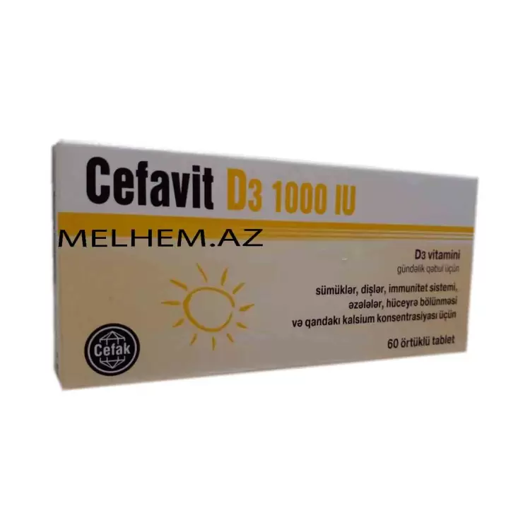 CEFAVIT D3 1000 IU N60 (TABLET)