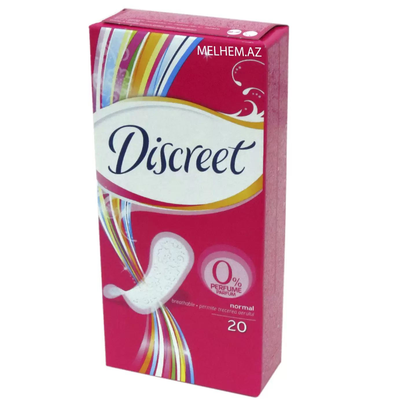 DİSCREET GİGİYENİK GÜNDƏLİK QADIN BEZİ 20 ƏDƏD