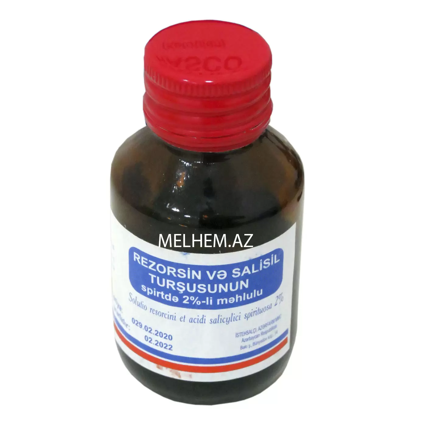 REZORSİN VƏ SALİSİL TURŞUSUNUN SPİRTDƏ  MƏHLULU