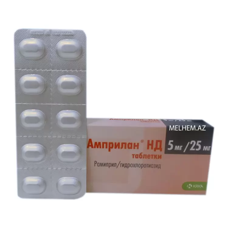 AMPRILAN HD 5 MG/25 MG