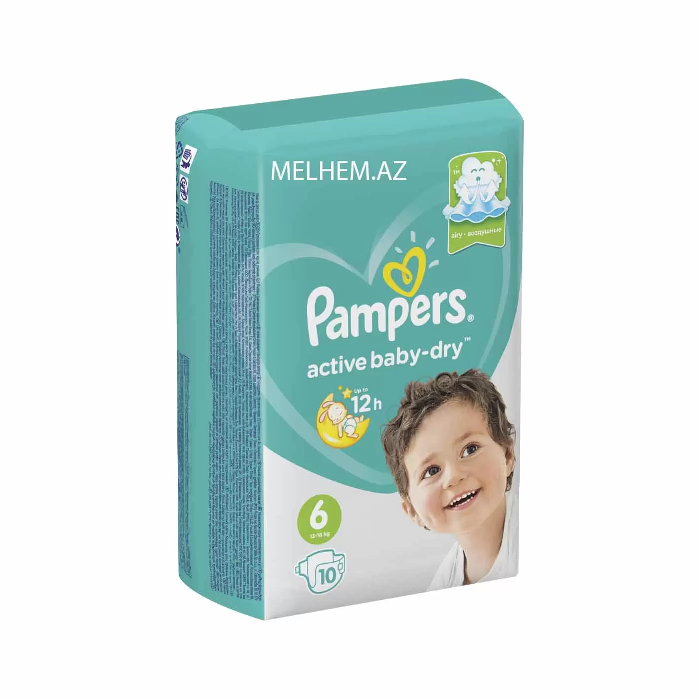 Pampers Active Baby uşaq bezi №6 (13-18kq) 10 ədəd