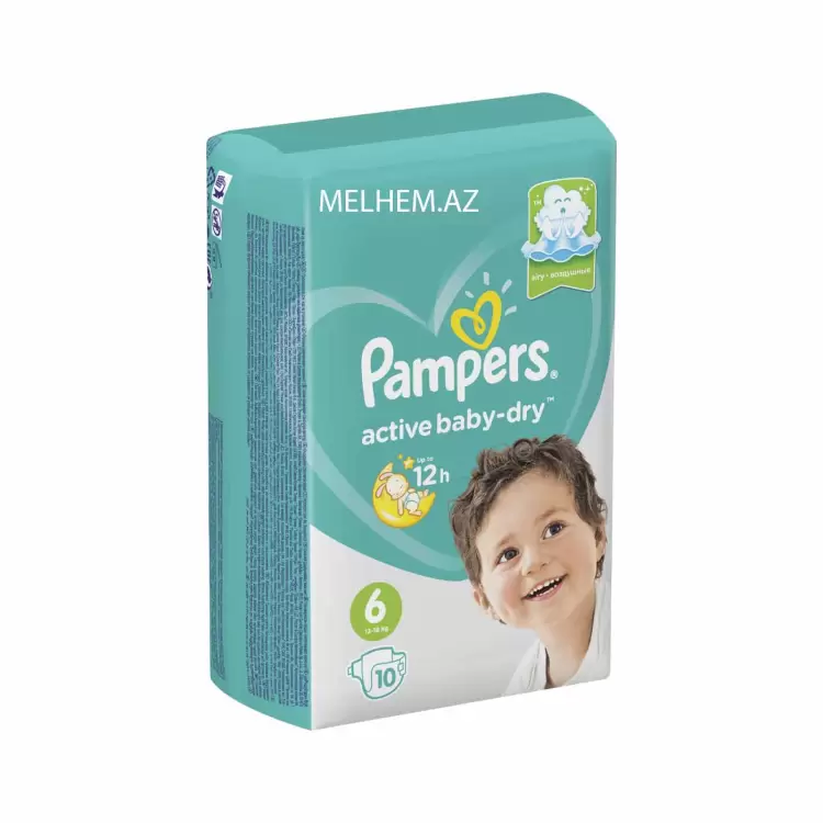 Pampers Active Baby uşaq bezi №6 (13-18kq) 10 ədəd