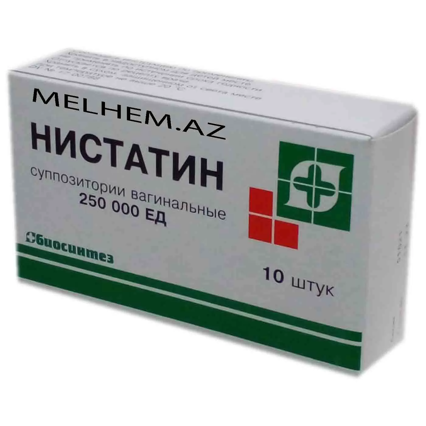 NISTATIN VAGINAL 250 000 MQ N10 (ŞAM)