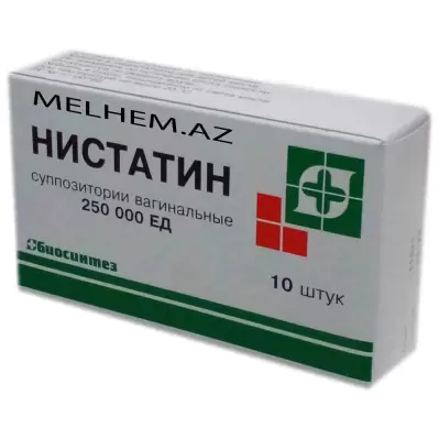 NISTATIN VAGINAL 250 000 MQ N10 (ŞAM)