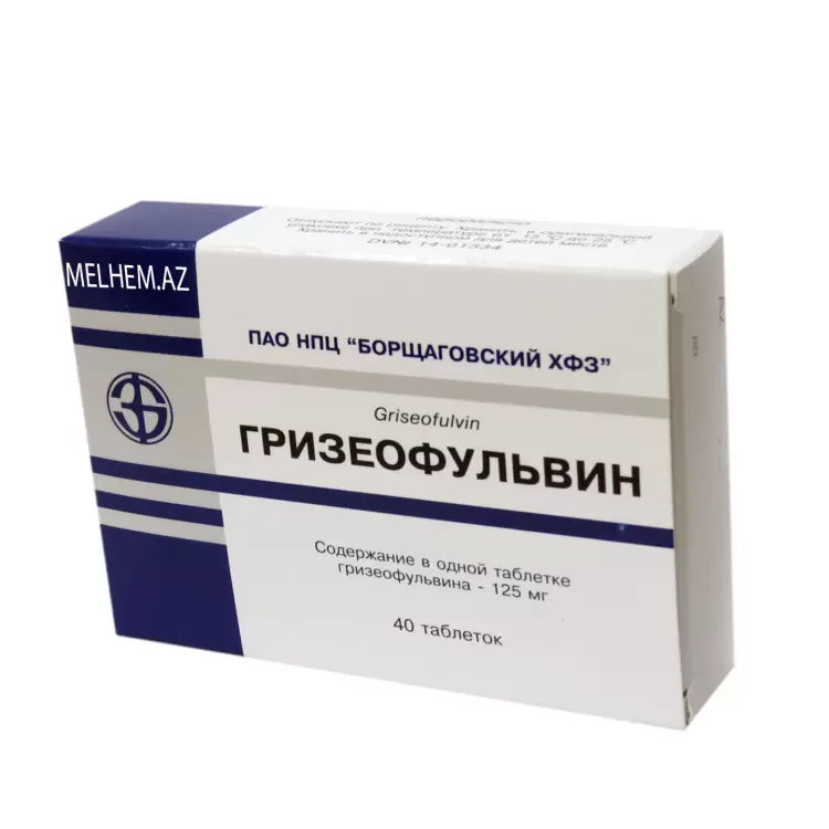 QRİZEOFULVİN 125MQ N40