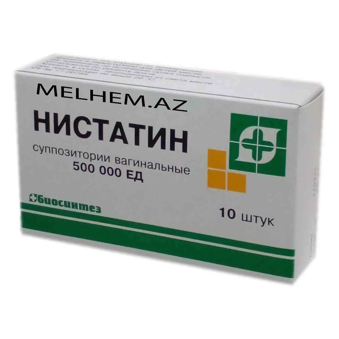 NISTATIN VAGINAL 500 000 MQ N10 (ŞAM)