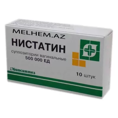 NISTATIN VAGINAL 500 000 MQ N10 (ŞAM)