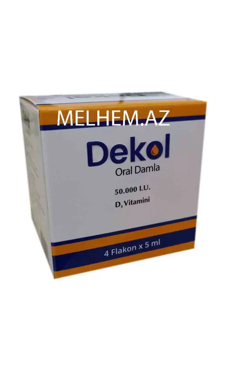 DEKOL 4 FLAKON X 5 ML (ORAL DAMLA)