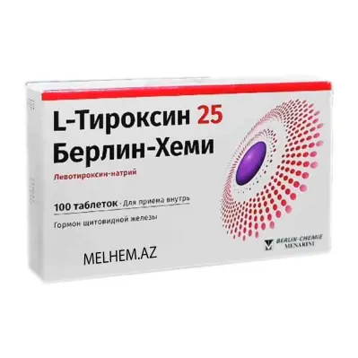 L-TİROKSİN 25MG N100 (TABLET)