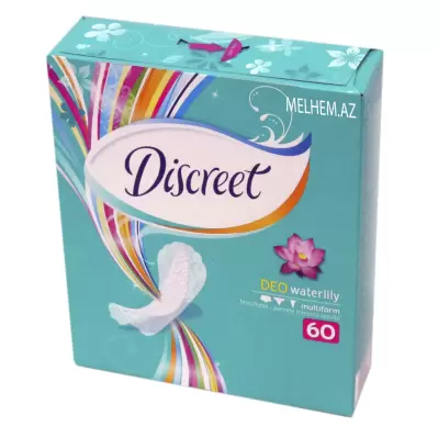 DİSCREET DEO SU ZANBAĞI N 60 (GÜNDƏLİK BEZ)