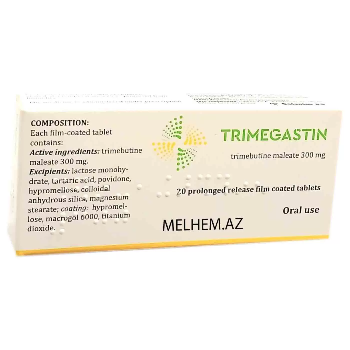 TRİMEGASTİN 300 MG N20 TABLET