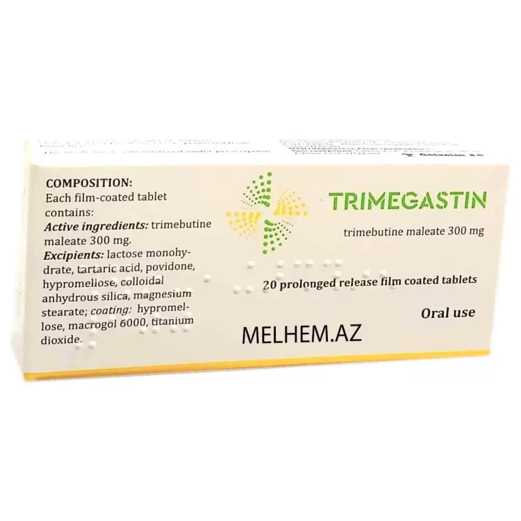 TRİMEGASTİN 300 MG N20 TABLET