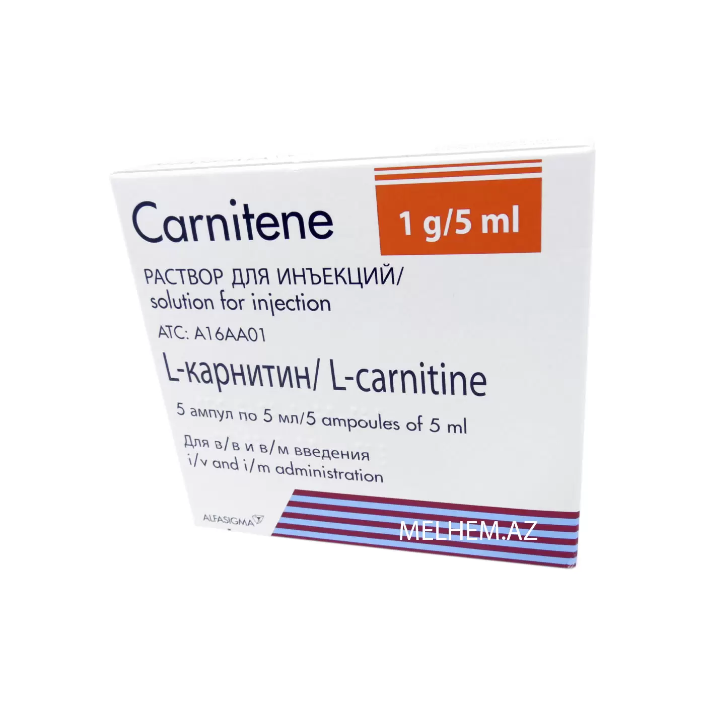 CARNİTİNE 1Q/5 ML (İNYEKSİYA ÜÇÜN MƏHLUL)