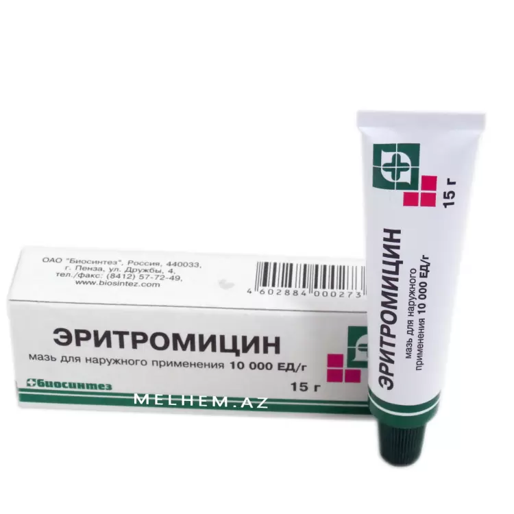ERİTROMİSİN 15 q