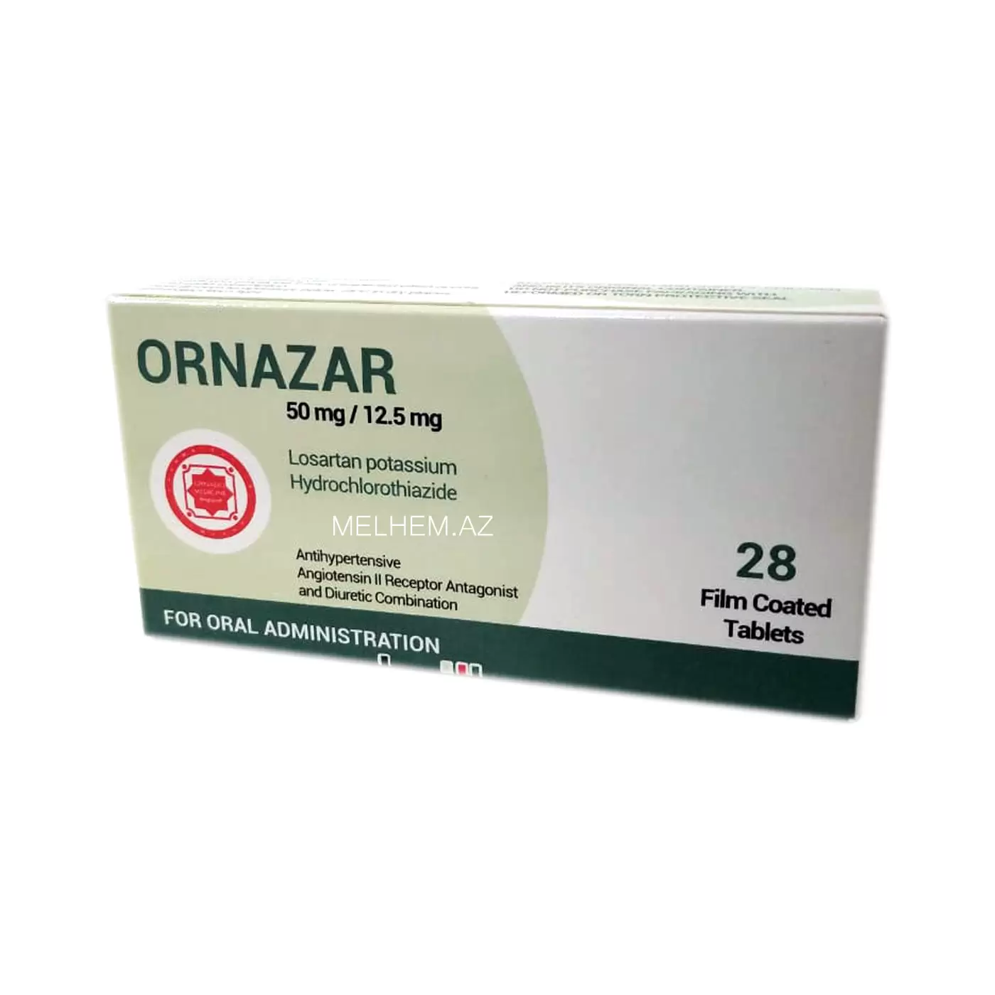 ORNAZAR 50 MQ/12.5 MQ N28 TABLET