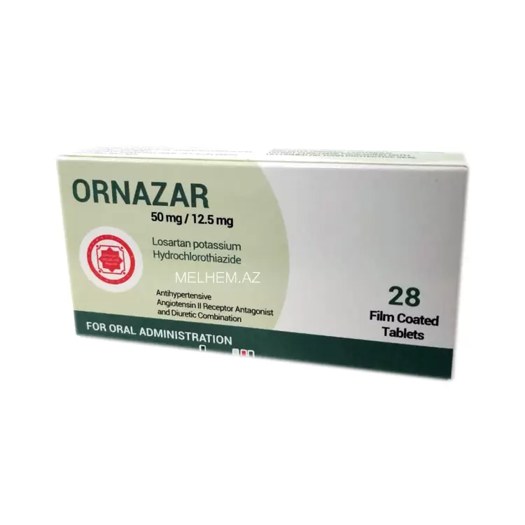 ORNAZAR 50 MQ/12.5 MQ N28 TABLET