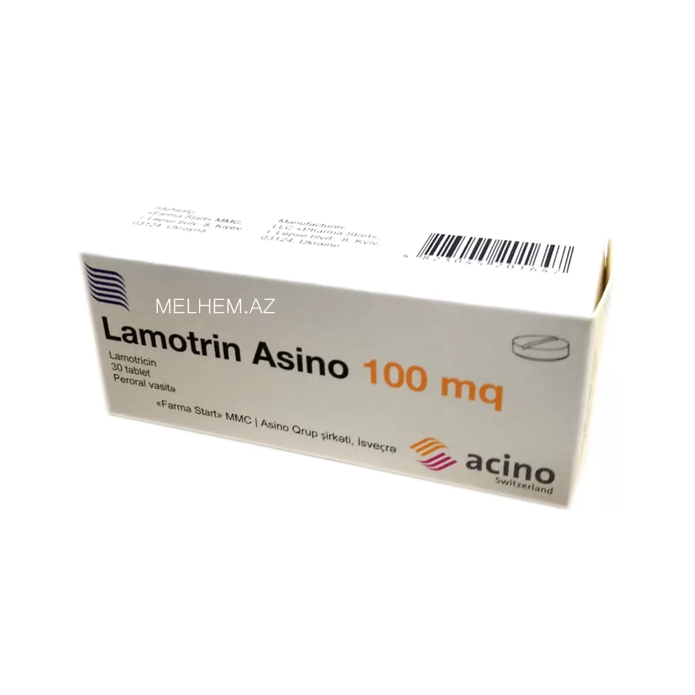 LAMOTRİN ASİNO 100 MQ N30 TABLET