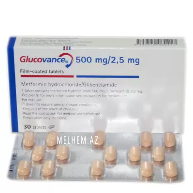 GLUCOVANCE 500 mg / 2,5 mg